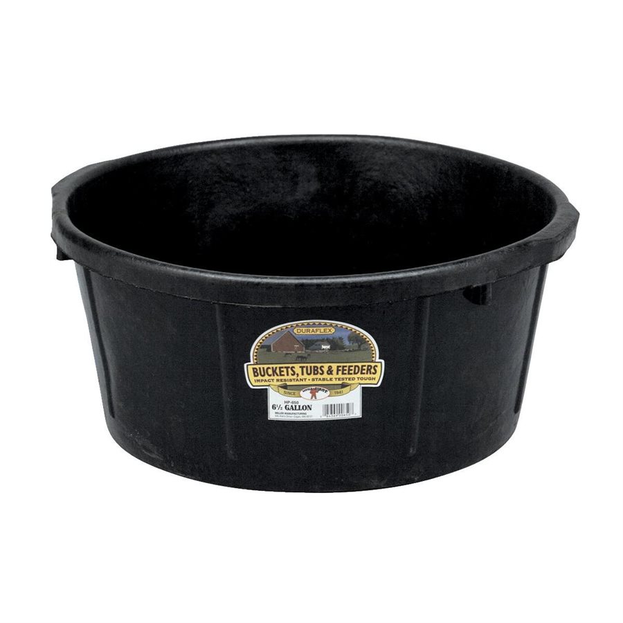 FORTIFLEX FEED TUB 6 GAL BLACK