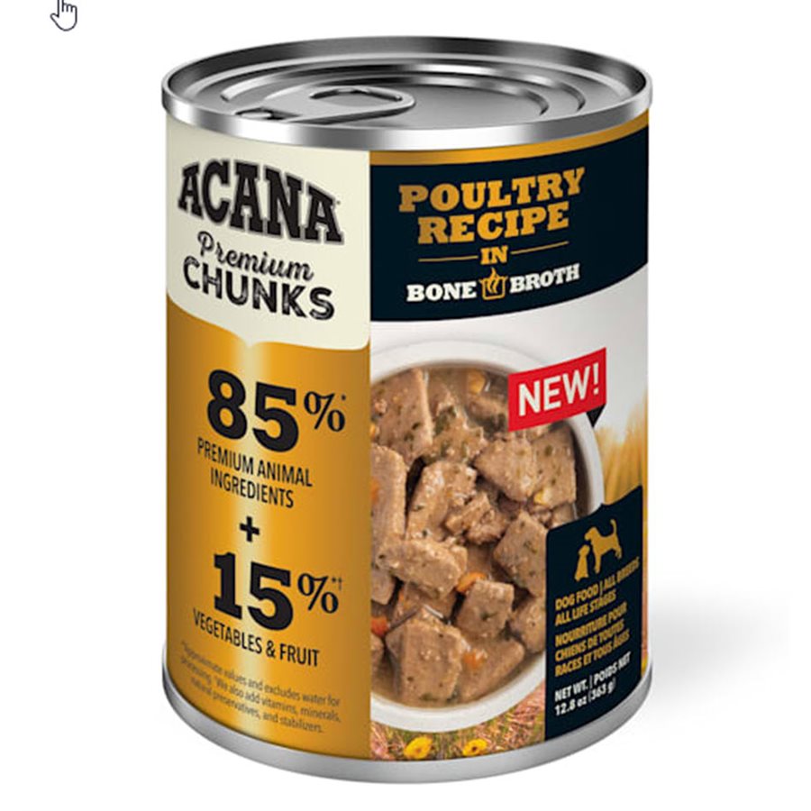 ACANA CONS CHIEN POULET BOUILLON 12.8 OZ
