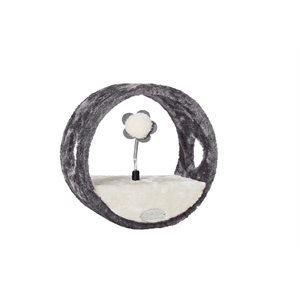 BUD'Z JOUET CHAT ANNEAU INTERACTIF GRIS - 28 CM